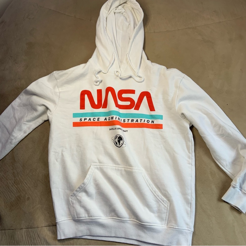 “Chemistry” White Mens Medium NASA Space Administration Hoodie